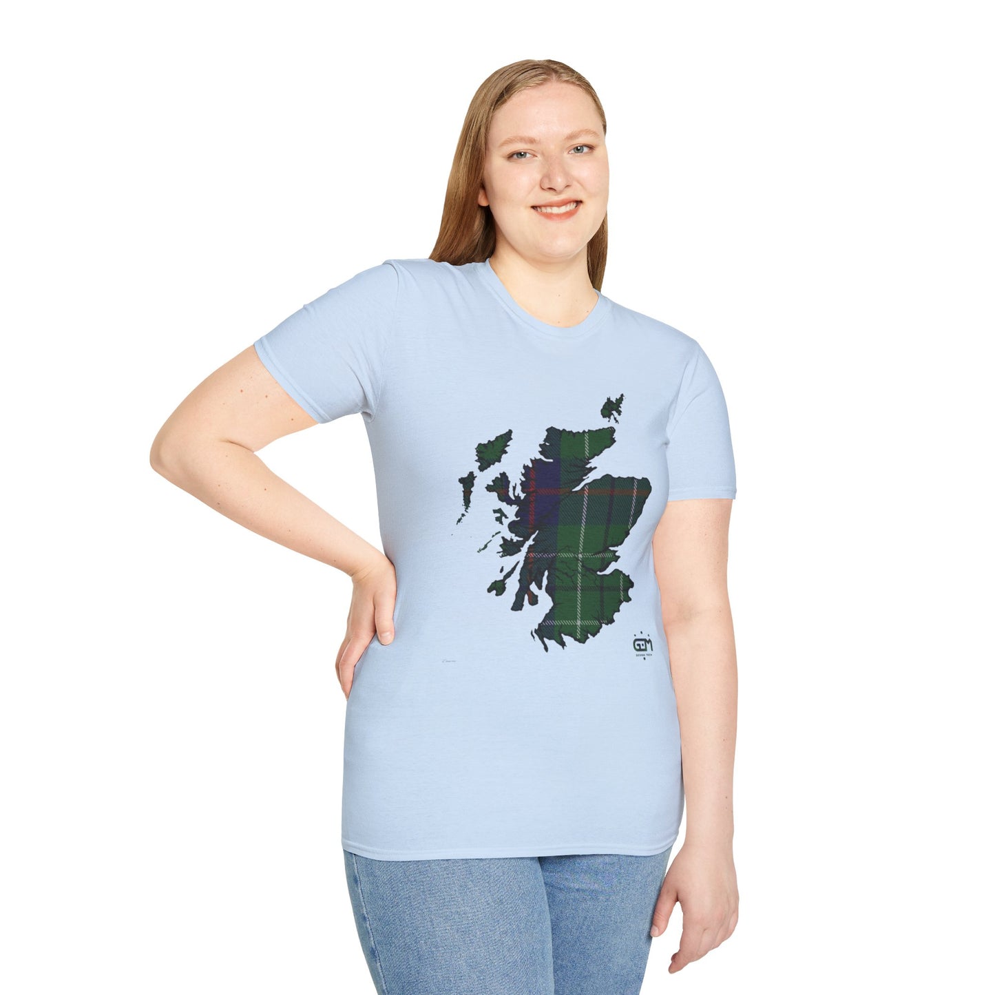 Tartan Ecosse Carte Softstyle T-Shirt Unisexe - Duncan Tartan Tee 