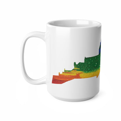 Edinburgh Castle Pride Rain Art Mug, White