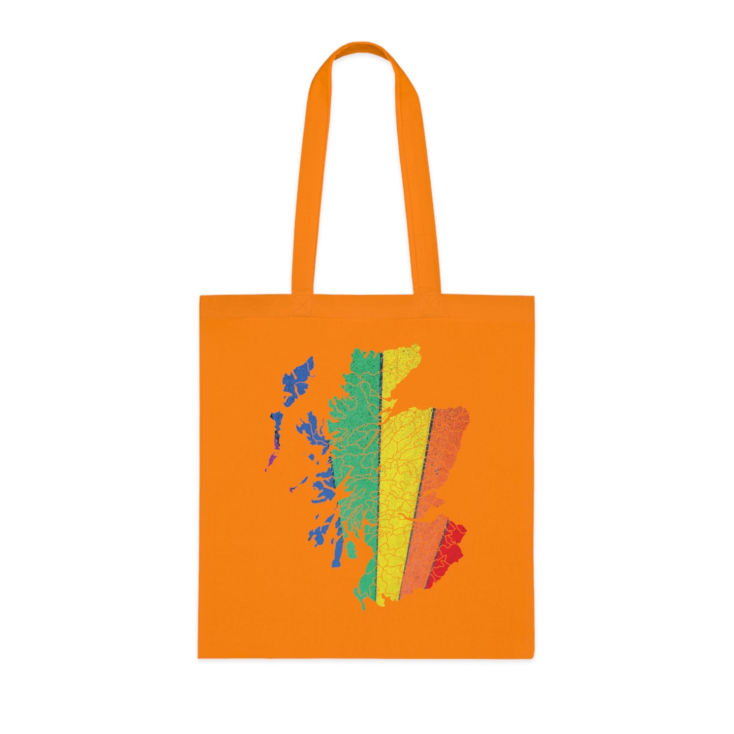 Scotland Pride Road Clan Map Cotton Tote Bag