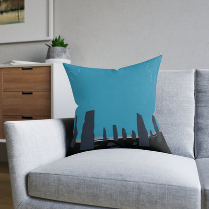 Coussins carrés Scotland Art Silhouette : différentes tailles