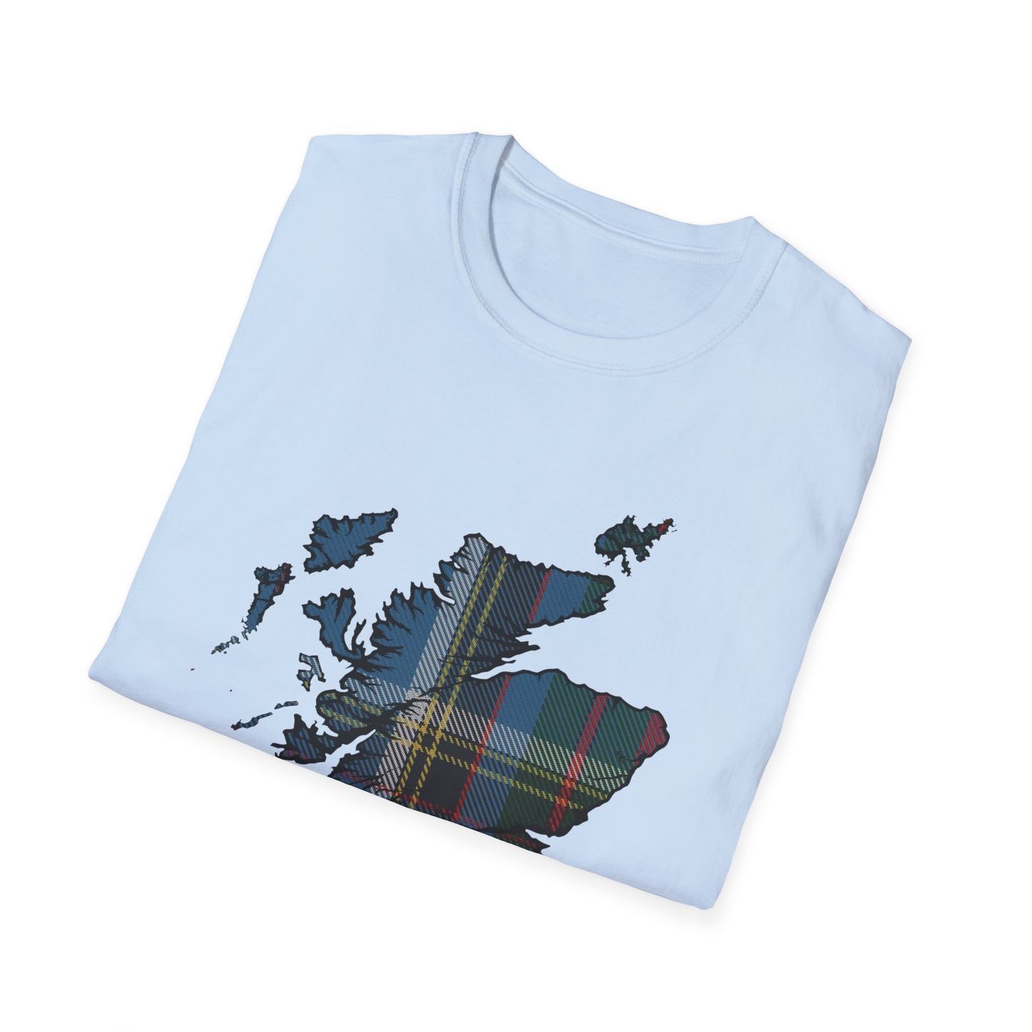 Tartan Scotland Map Softstyle Unisex T-Shirt - Anderson Old Tartan Tee