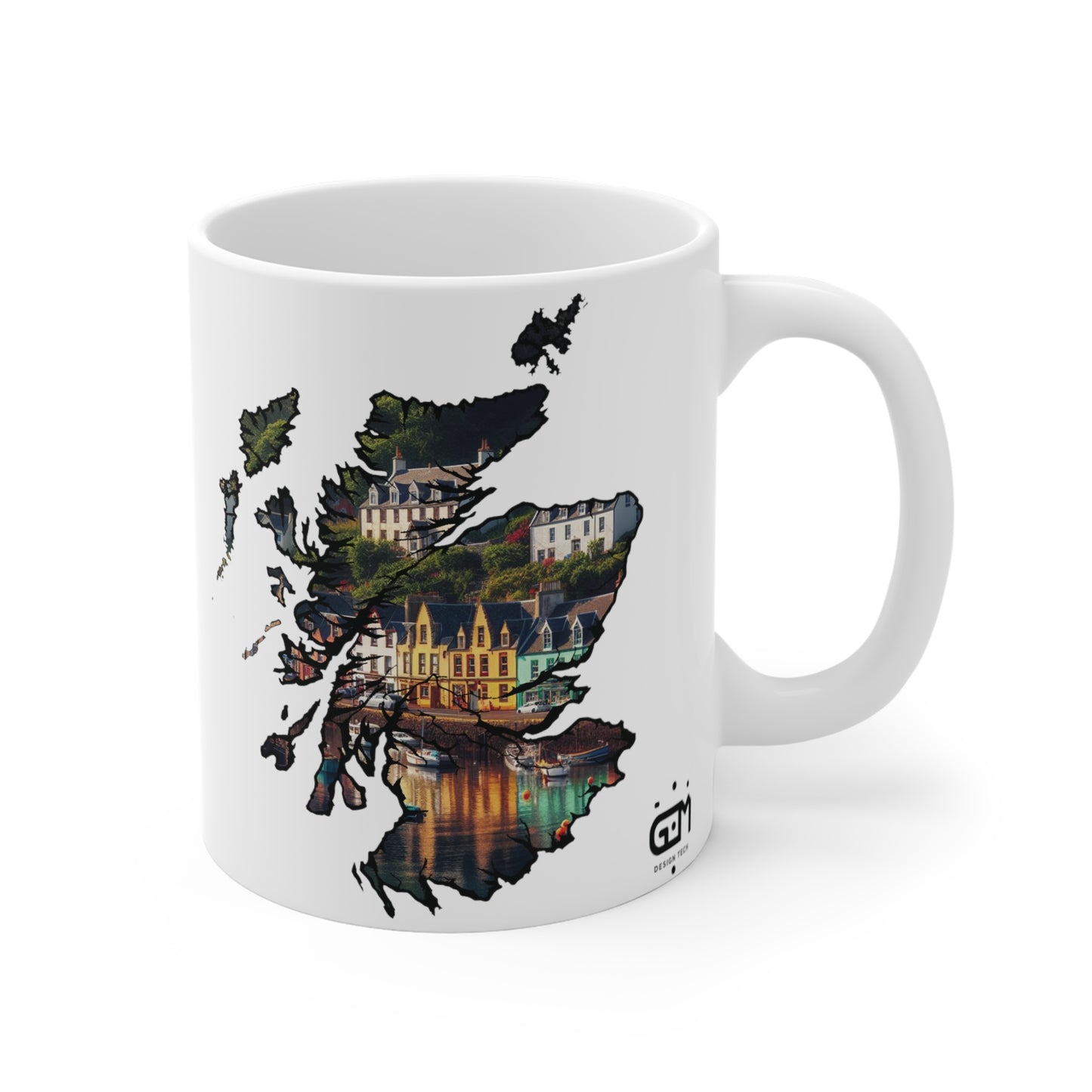 Scotland Map Mug 11oz, Portree, Isle of Skye