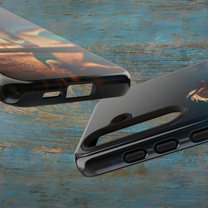 Kelpies Northern Lights Art Phone Case, Scotland, Samsung