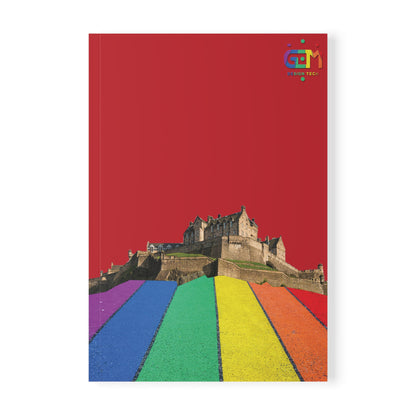 Edinburgh Castle Pride Road Rockface Softcover Notebook, A5