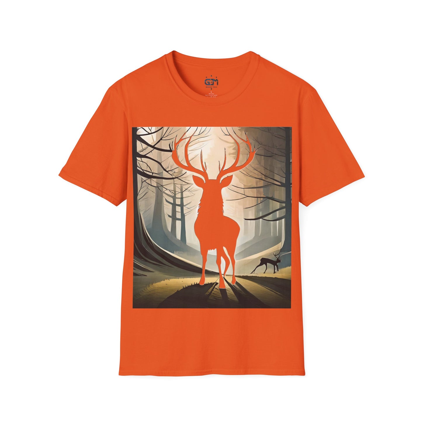 Stag Silhouette Softstyle T-Shirt, Unisex Tee, Scottish Scenery, Various Colours