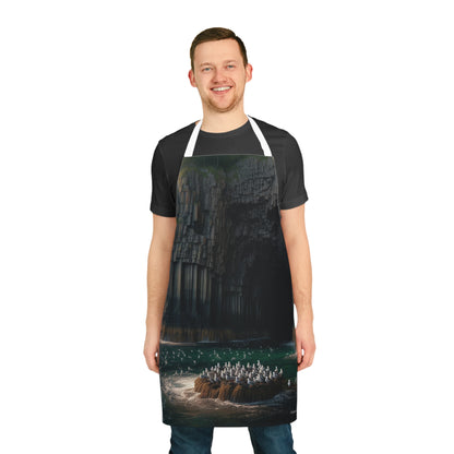 Fingal's Cave - Staffa Apron, Scottish Cooking Apparel, Chef Accessory