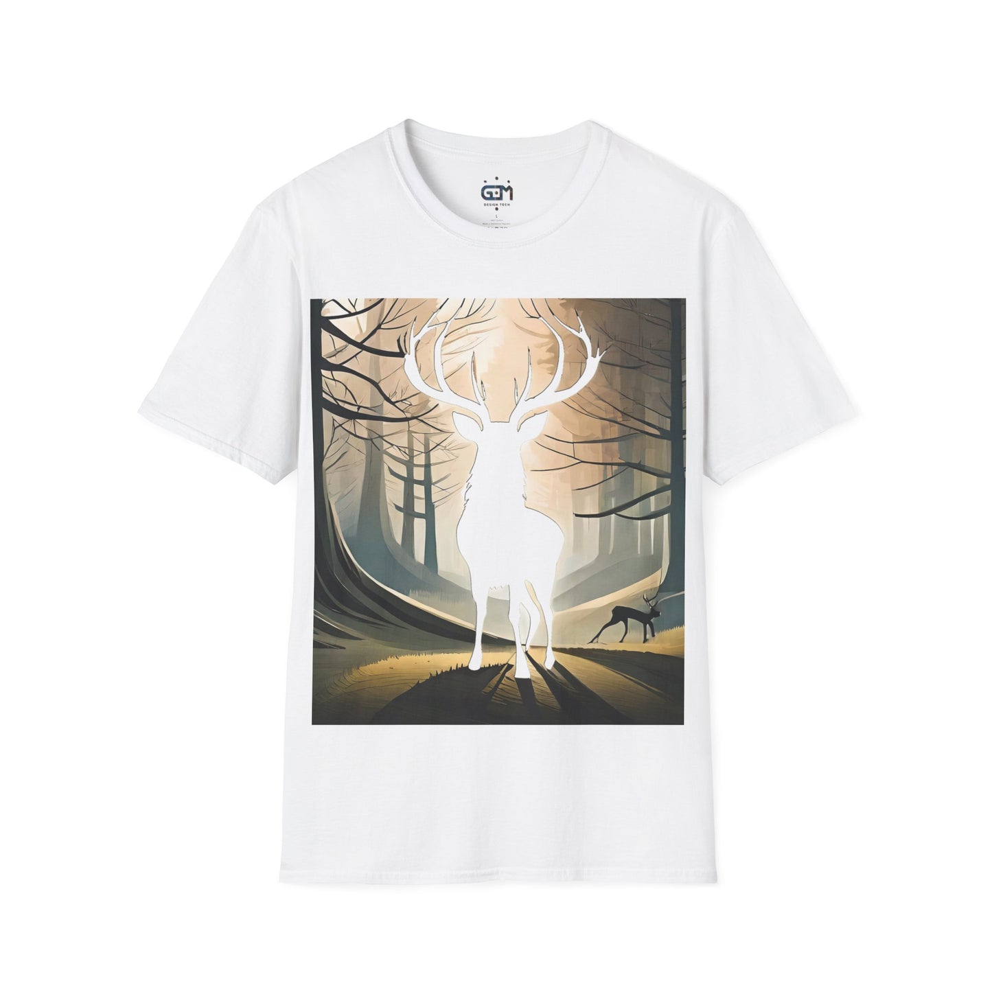 Stag Silhouette Softstyle T-Shirt, Unisex Tee, Scottish Scenery, Various Colours