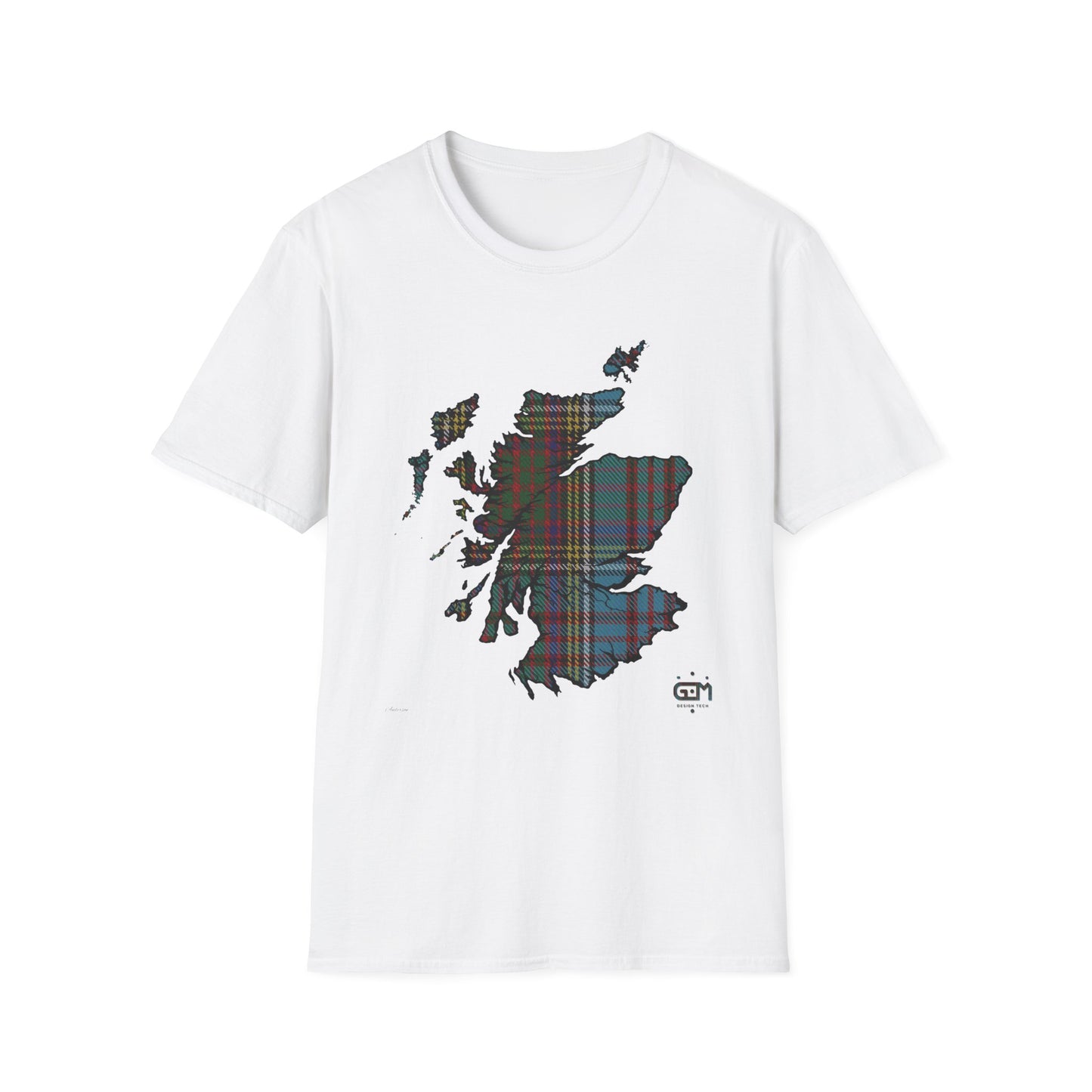 Tartan Ecosse Carte Softstyle T-Shirt Unisexe - Anderson Tartan Tee 