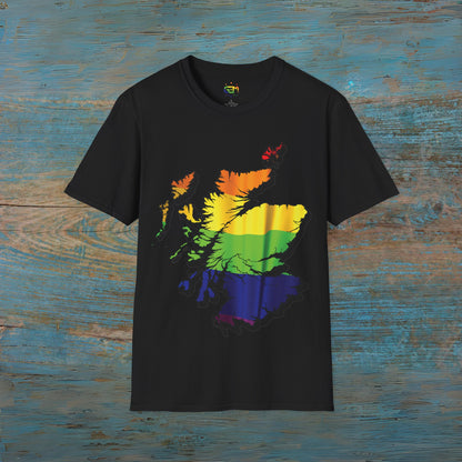 Scotland Is Proud Flag Map Unisex T-Shirt, Various Colours