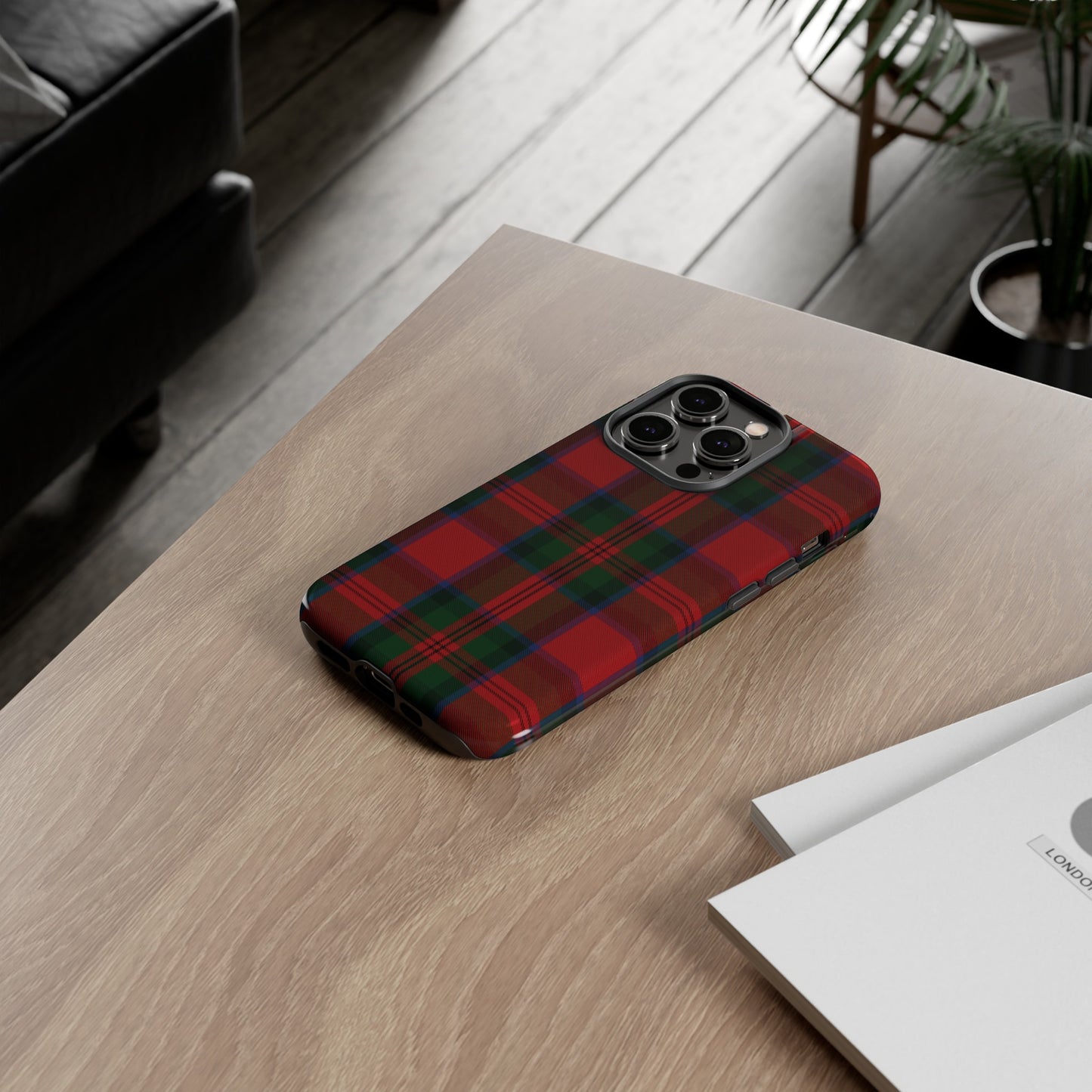 Étui de téléphone à motif tartan écossais - MacDuff, divers