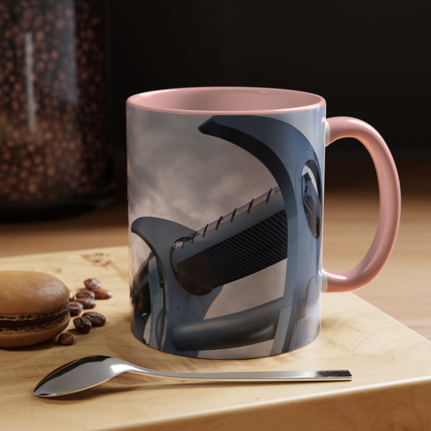 Tasses décoratives Écosse en gros plan - Scènes variées (rose)