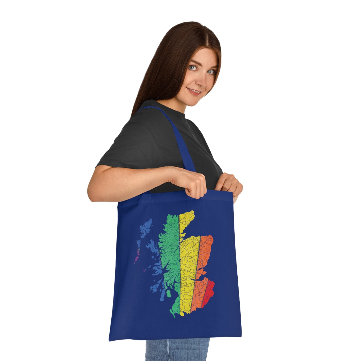 Scotland Pride Road Clan Map Cotton Tote Bag