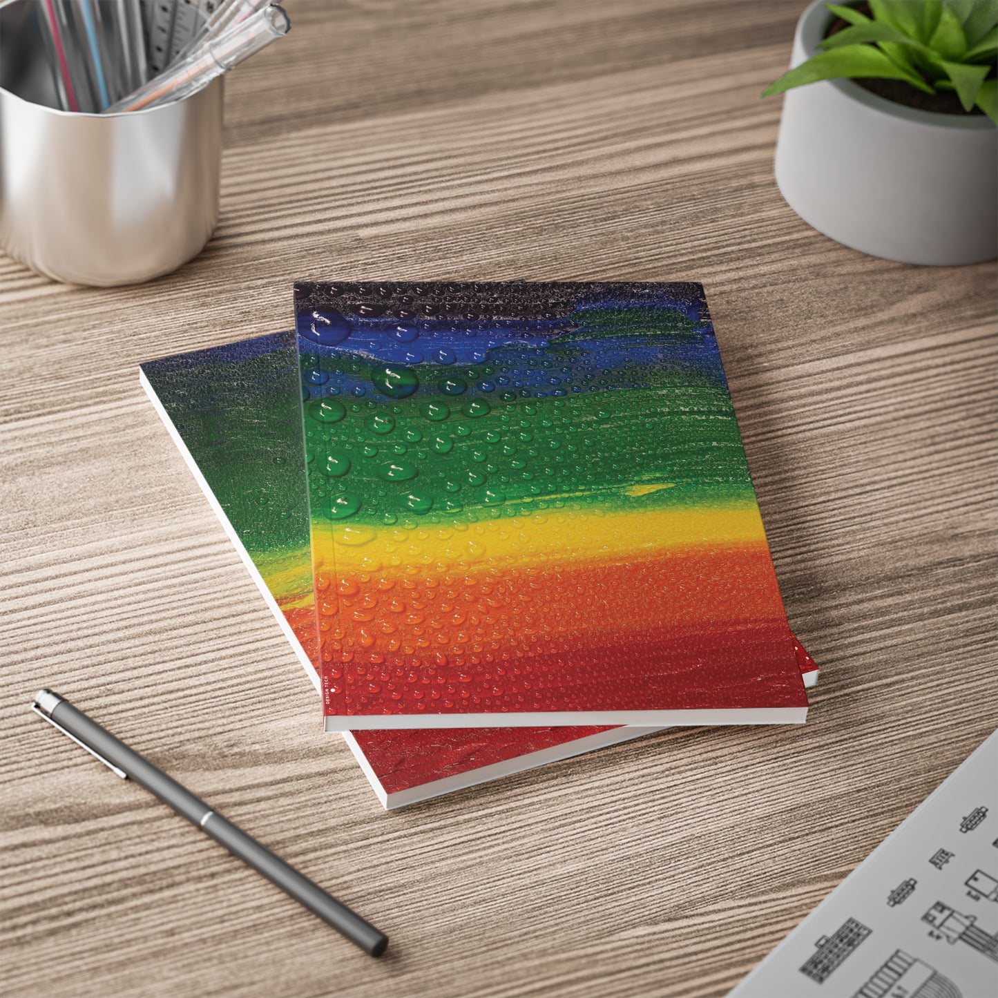 Pride Rain Softcover Notebook, A5