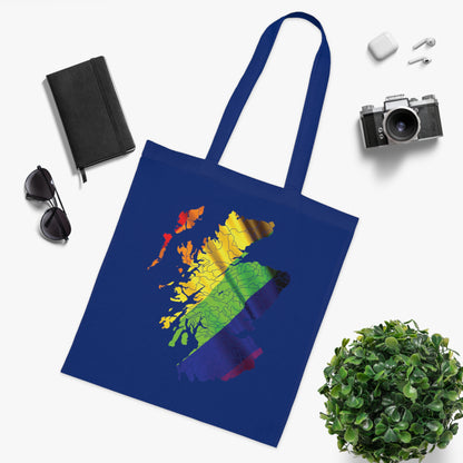 Scotland Pride Flag Clan Map Cotton Tote Bag