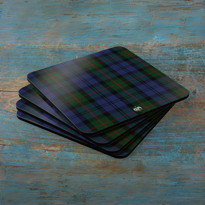 Scottish Tartan Cork Coaster Set (M/Mc/Mac)