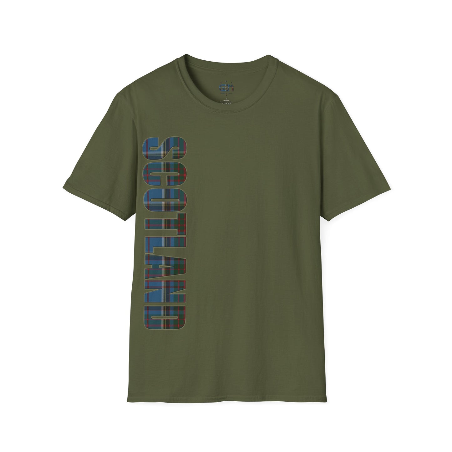 Scotland Lettering Anderson Old Tartan Softstyle T-Shirt, Unisex Tee, Various Colours