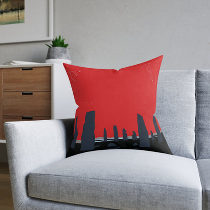 Coussins carrés Scotland Art Silhouette : différentes tailles