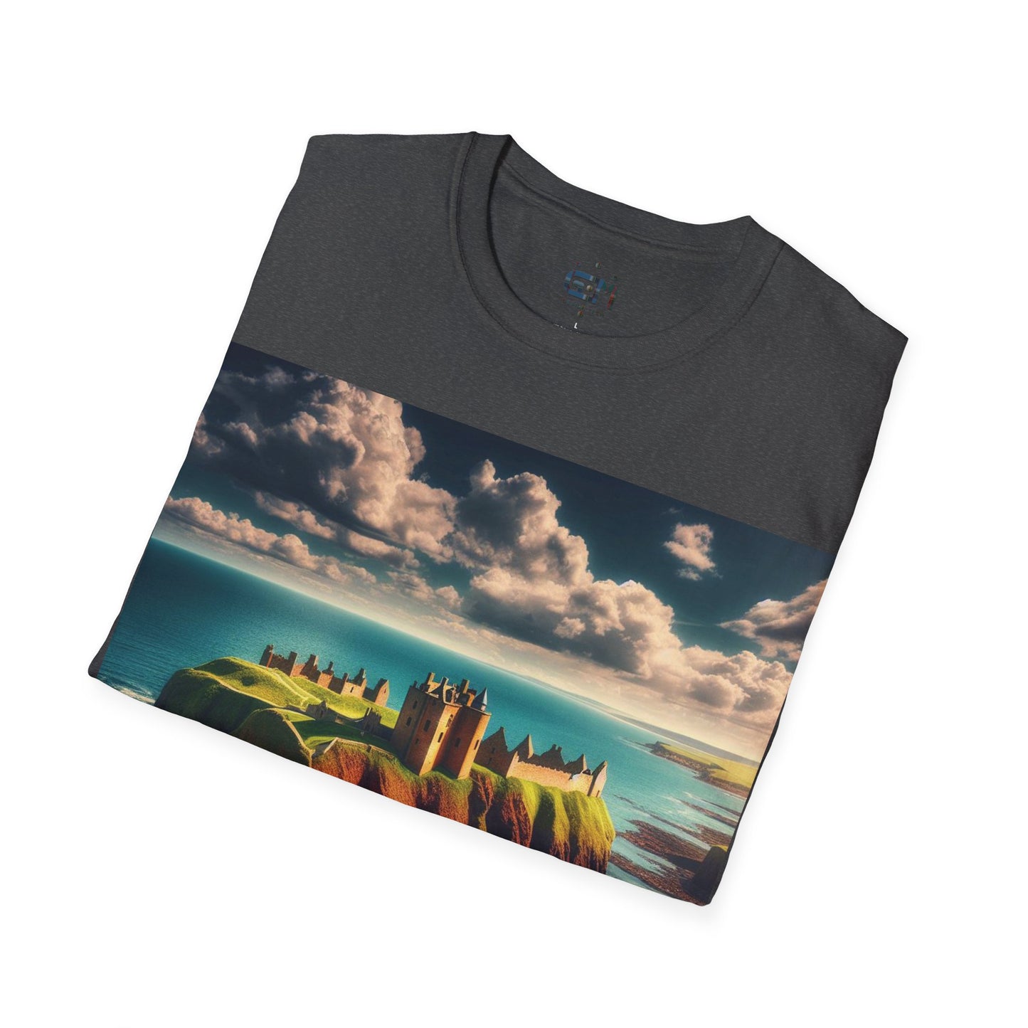 Dunnottar Castle - Stonehaven Softstyle T-Shirt, Unisex Tee, Scottish Landmarks, Various Colours