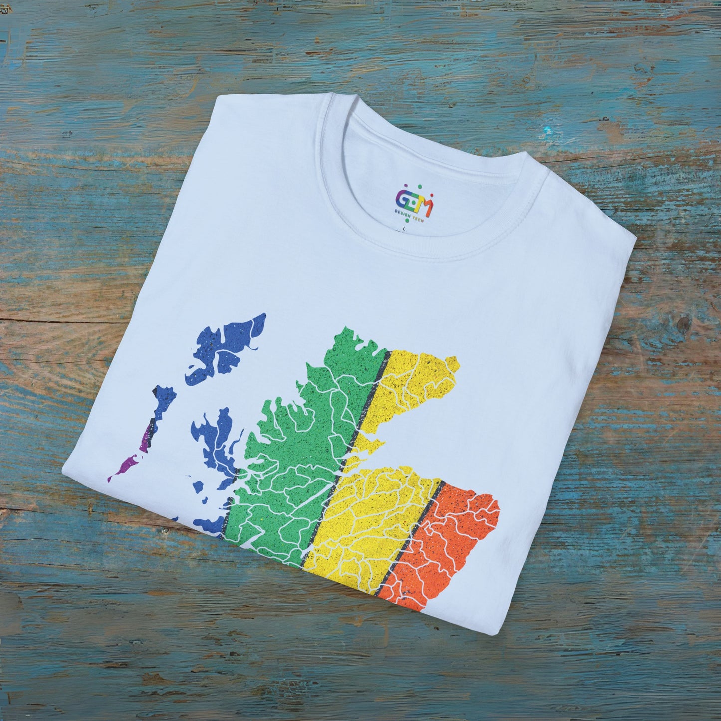 Scotland has PRiDE Road Clan Regions Map Unisex T-Shirt, Various Colours