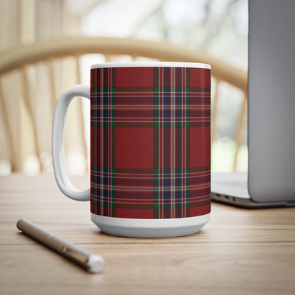 MacFarlane Red Tartan Mug, Scotland