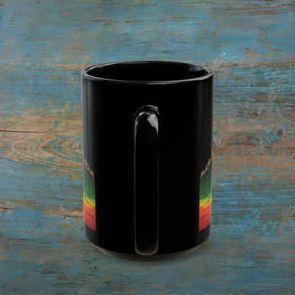 Pride Rain Rock Edinburgh Castle Photo Mug, Black