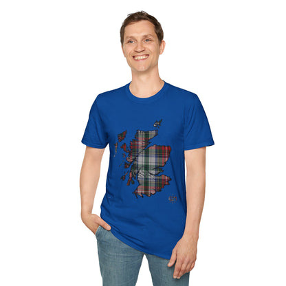 Tartan Ecosse Carte Softstyle T-Shirt Unisexe - Stewart Tartan Tee 