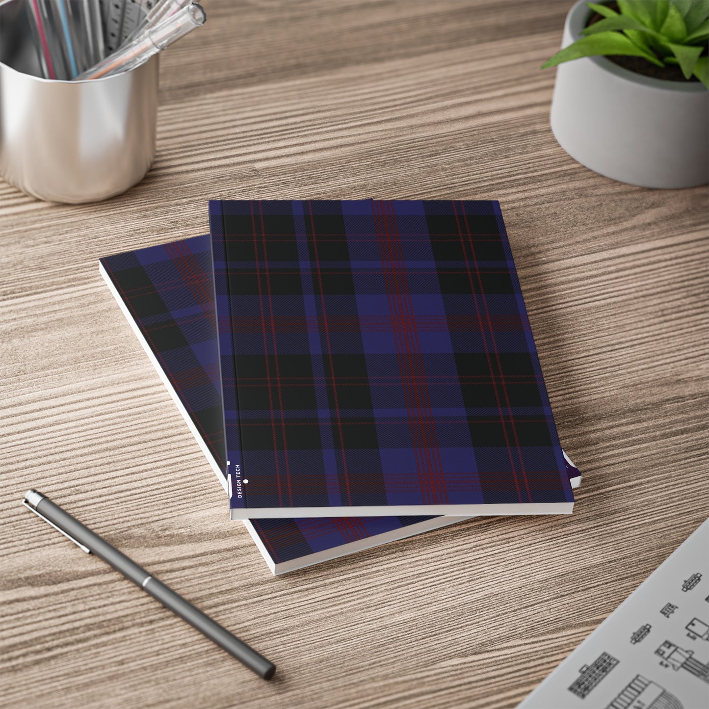 Scottish Tartan Softcover A5 Notebook - Angus