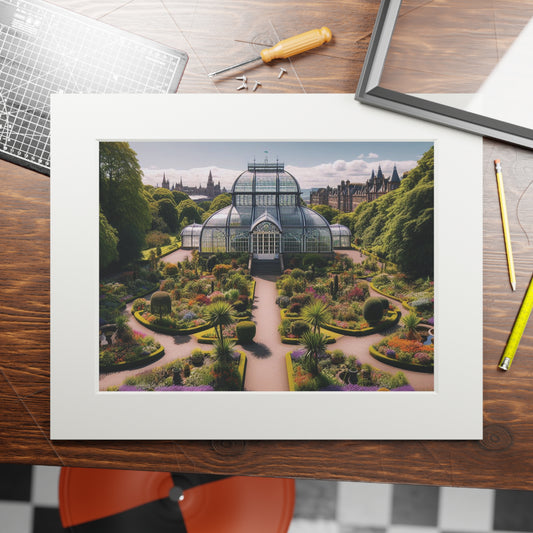 Glasgow's Botanic Gardens Fine Art Print, Scotland Art, Paper Frame, Various Sizes, Horizontal