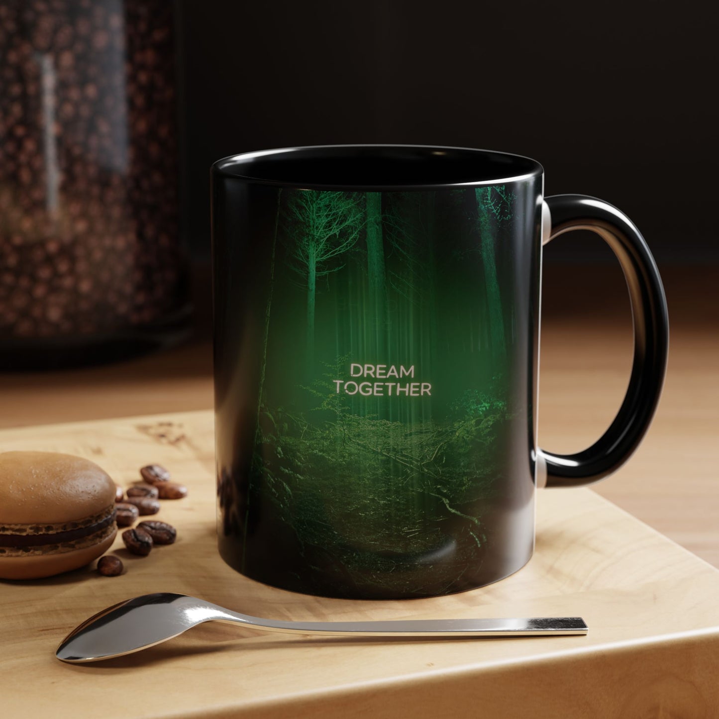 Tasses décoratives Écosse en gros plan - Scènes variées (noir)