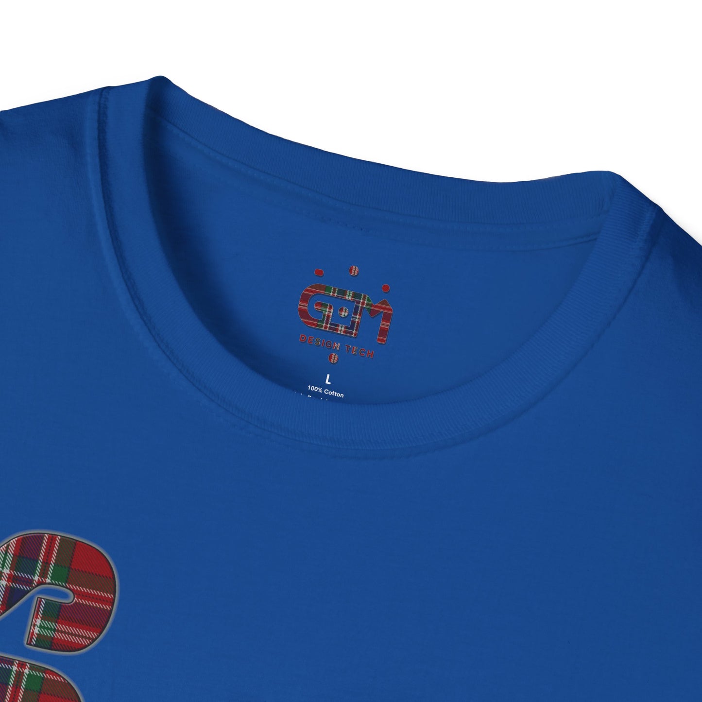 Scotland Lettering Tartan Softstyle Unisex T-Shirt, MacFarlane Tartan Tee