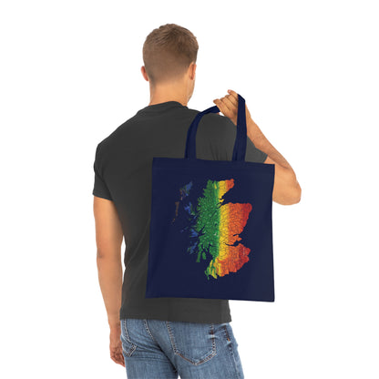 Scotland Pride Rain Clan Map Cotton Tote Bag