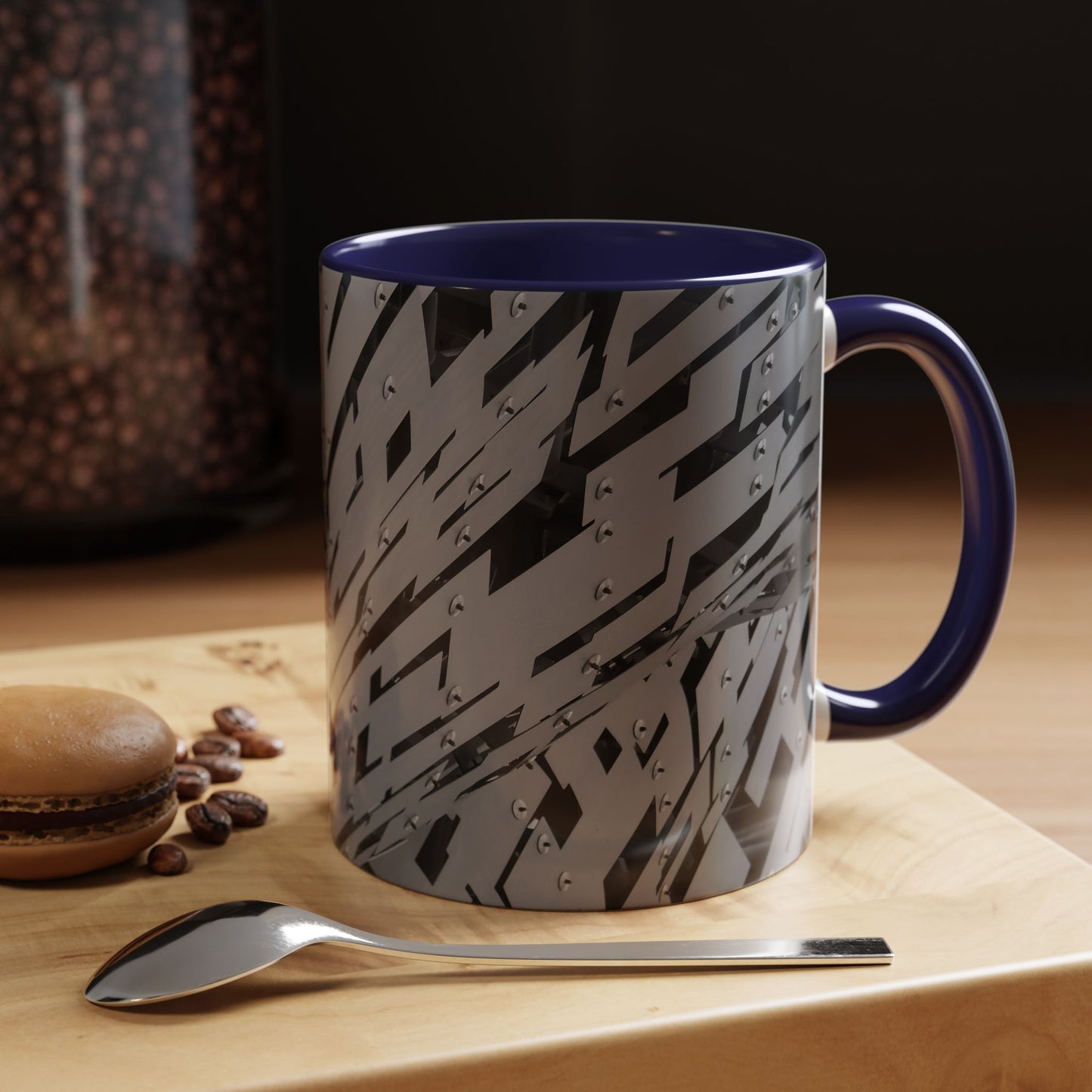 Tasses décoratives Écosse en gros plan - Scènes variées (bleu marine)
