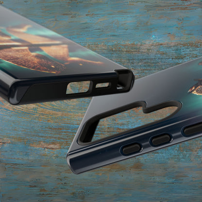 Kelpies Northern Lights Art Variant Phone Case, Scotland, Samsung