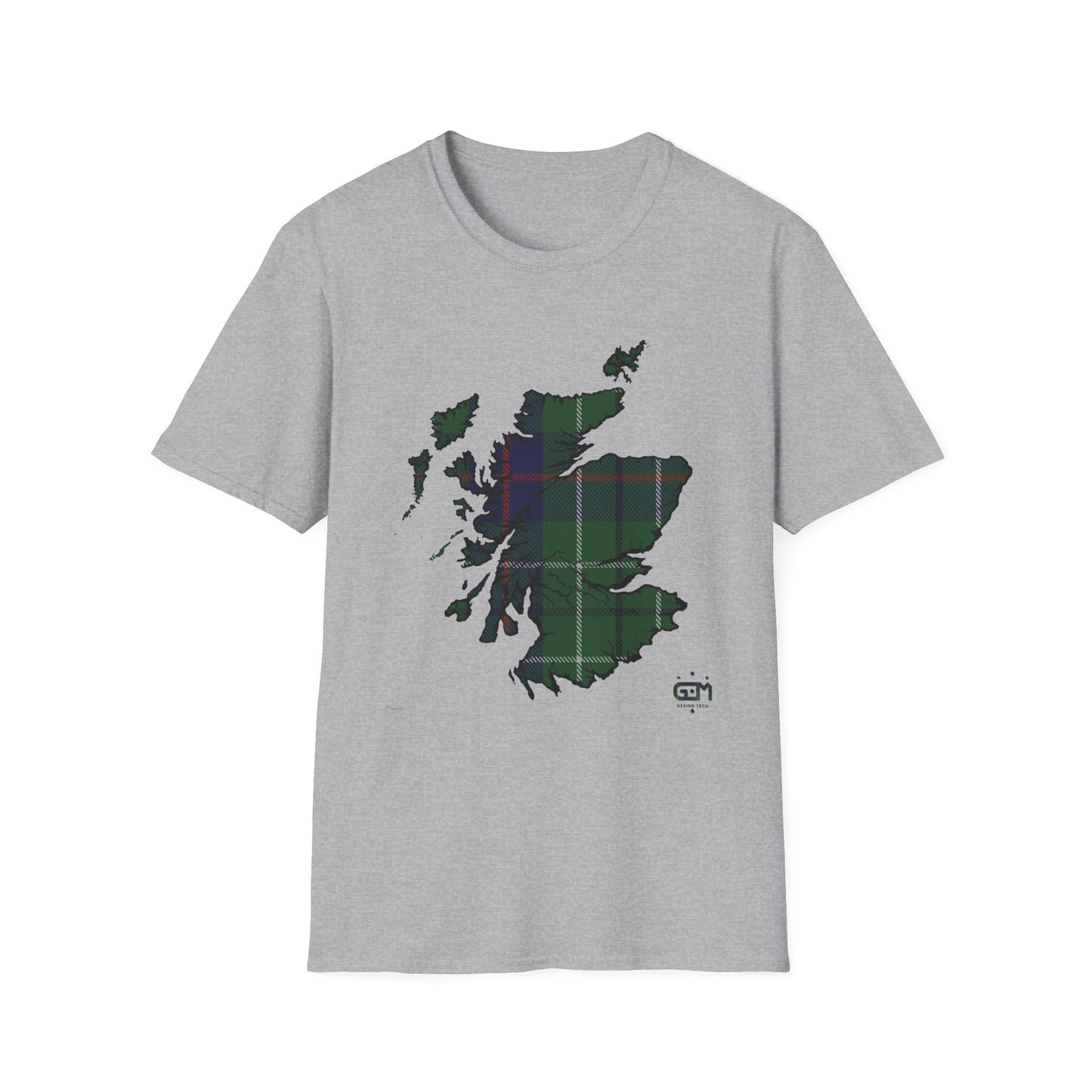 Tartan Ecosse Carte Softstyle T-Shirt Unisexe - Duncan Tartan Tee 