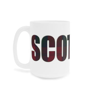 Scotland Tartan Mug - Lindsay Tartan, Various Sizes