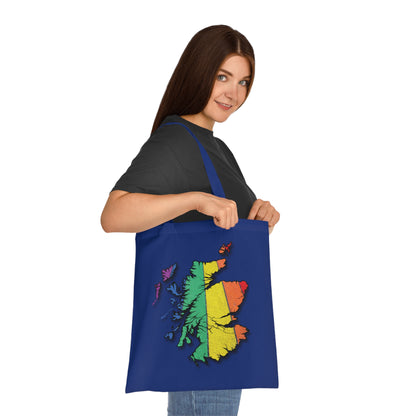 Scotland Pride Road Map Cotton Tote Bag