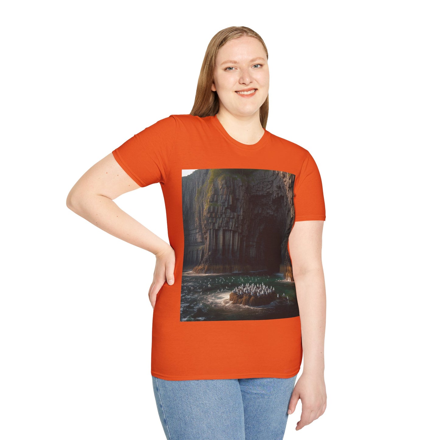 Fingal's Cave - Staffa Softstyle T-Shirt, Unisex Tee, Scottish Landmarks, Various Colours