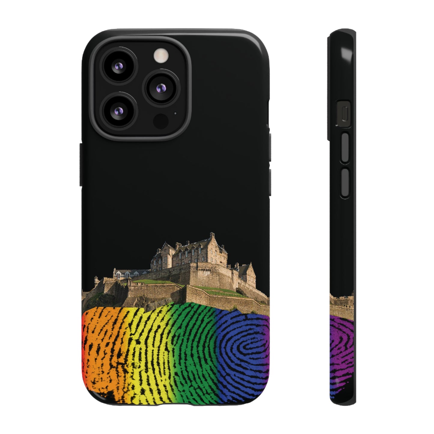 Edinburgh Castle Pride Rockface Phone Case - Fingerprint, Various