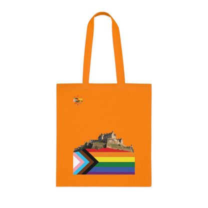 Pride Progress Rock Edinburgh Castle Cotton Tote Bag