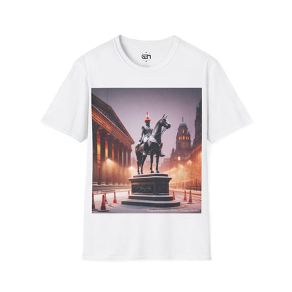 Glasgow Duke of Wellington Winter Softstyle T-Shirt, Unisex Tee, Scotland Shirt, Scottish Landmark, Nature, Scenery, Various Colours