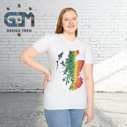 Scotland has PRiDE Rain Clan Regions Map Unisex T-Shirt, Various Colours