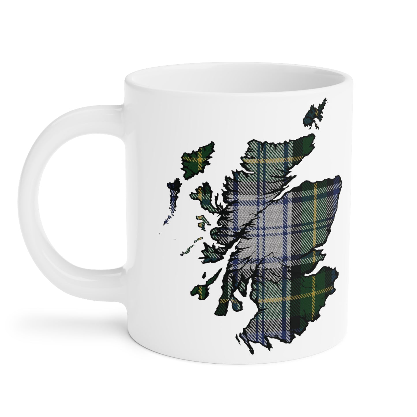 Mug carte écossaise en tartan – Gordon Dress Tartan, différentes tailles 