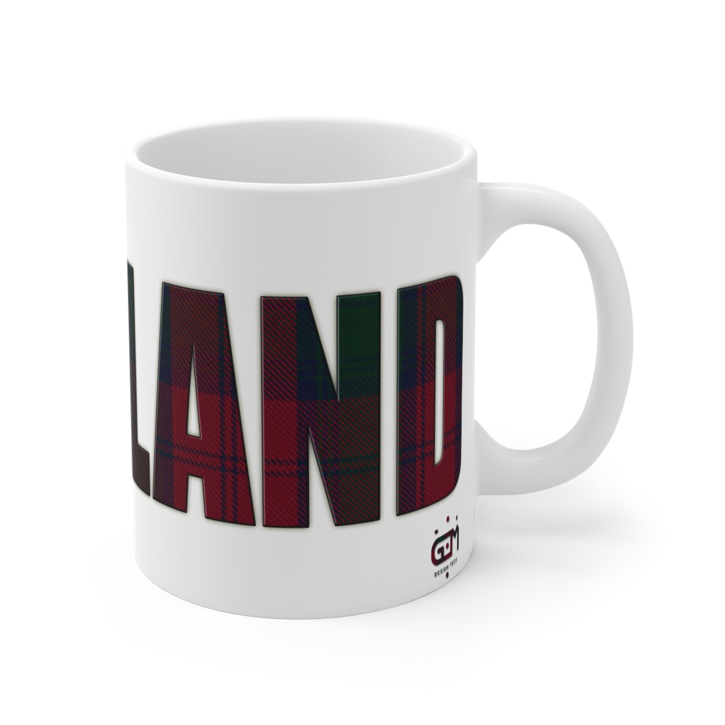 Scotland Lettering Tartan Mug 11oz, Lindsay Tartan