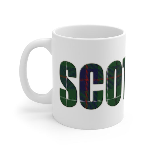 Scotland Tartan Mug - Duncan, Coffee Cup, Tea Cup, Scotland, White