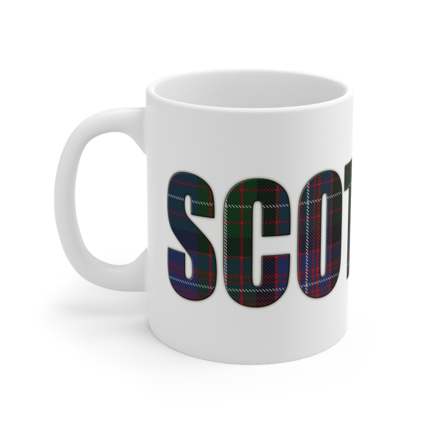 Scotland Tartan Mug - Rankin, Coffee Cup, Tea Cup, Scotland, White