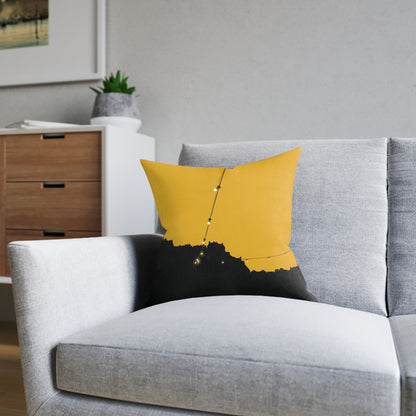 Coussins carrés Scotland Art Silhouette : différentes tailles