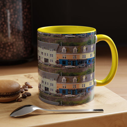 Tasses décoratives Écosse en gros plan - Scènes variées (jaune)