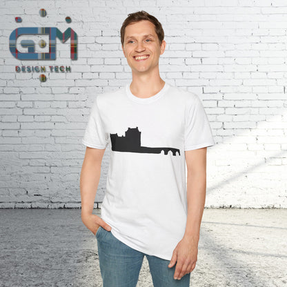 Eileen Donan Castle Silhouette Art Unisex T-Shirt