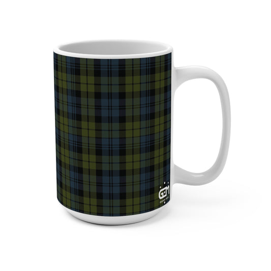 Scottish Tartan Mug 15oz, Campbell Tartan