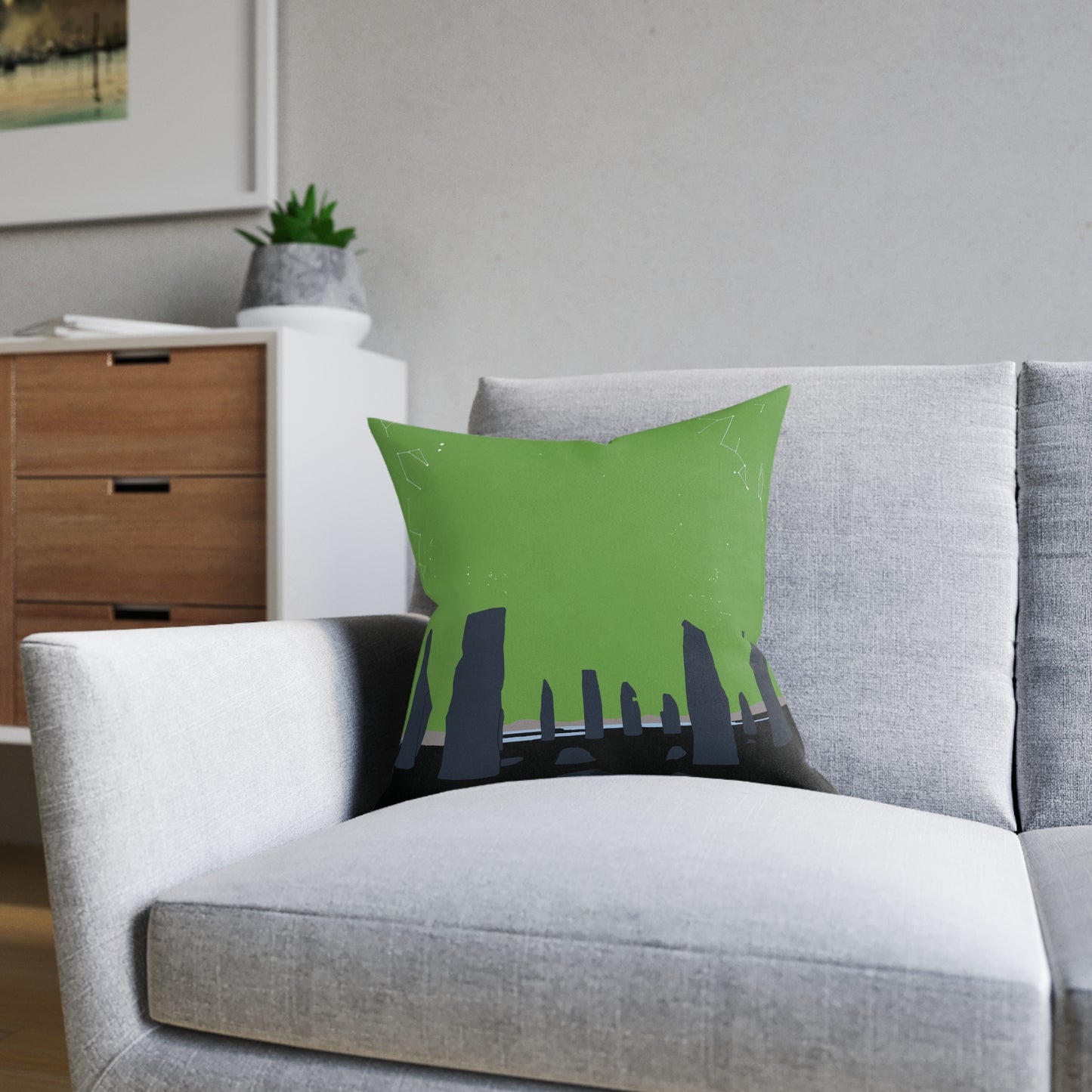 Coussins carrés Scotland Art Silhouette : différentes tailles